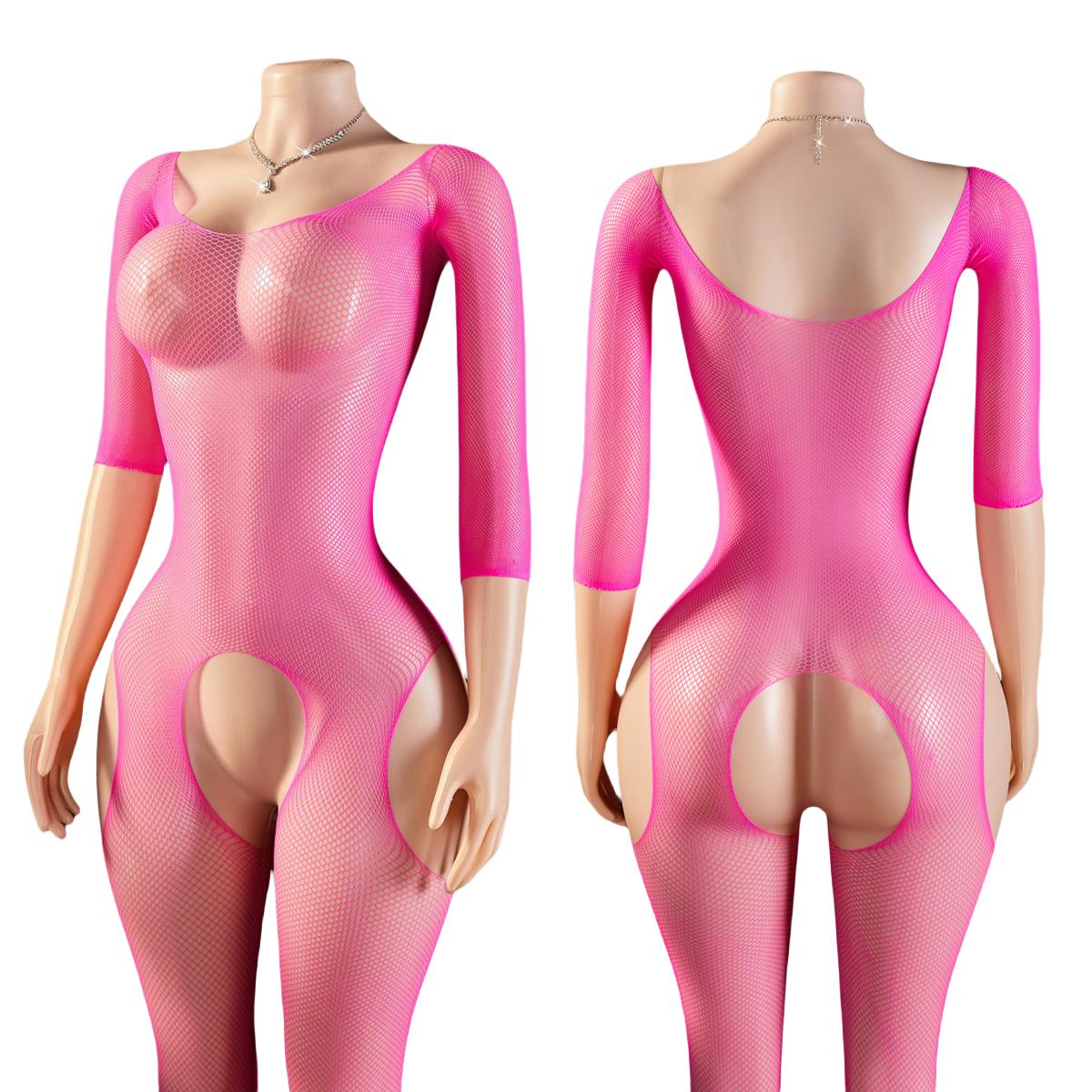 Bodystocking Fishnet - Mesh Erotic Crotchless Lingerie One Piece