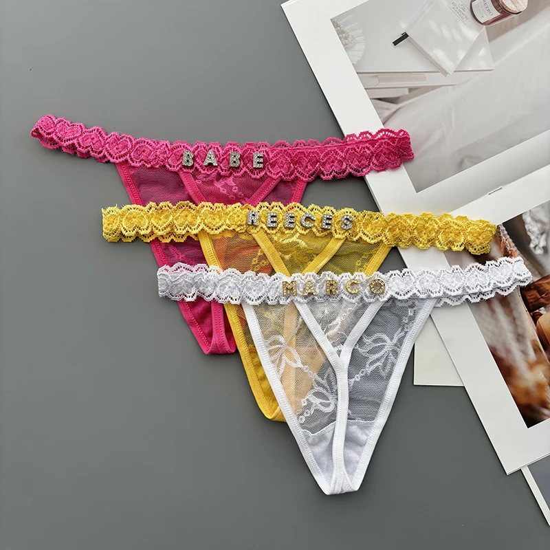 Personality Custom Thong Name  - огляд і ціна Thong Bikini Women