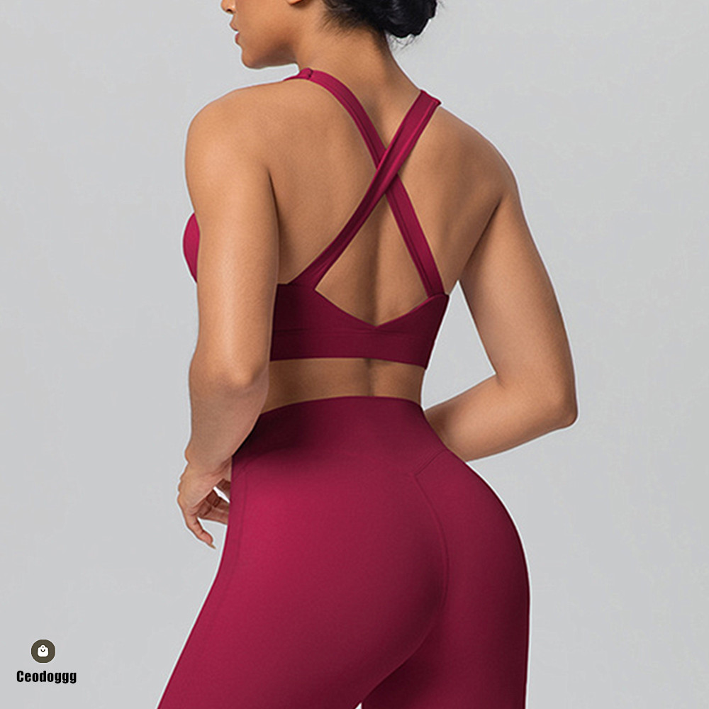 Pad Cross Shoulder Strap Yoga  - огляд і ціна Sports Bra High Impact